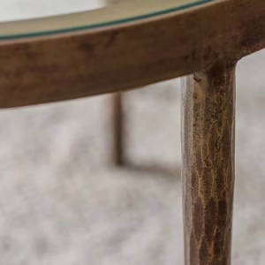 Nkuku Jiya Iron & Glass Nested Coffee Tables